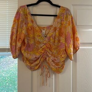 NWT Cinched Crop Top